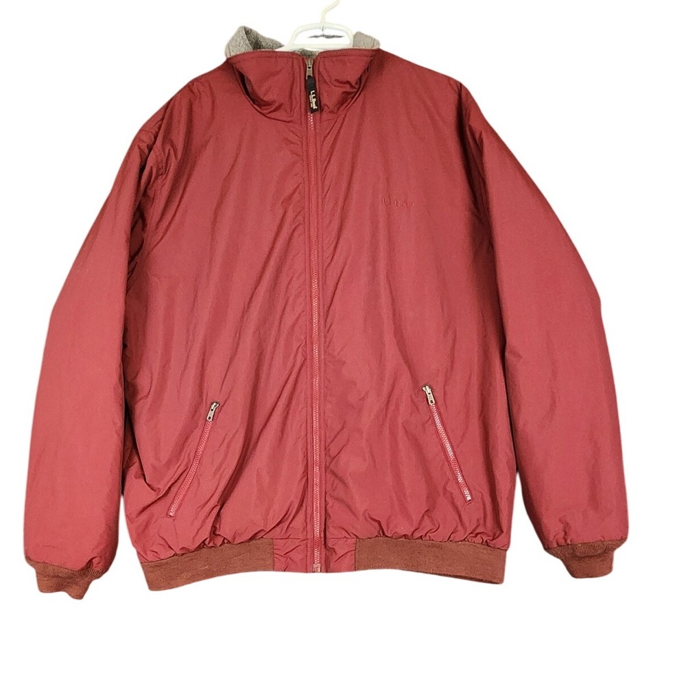 L.L. Bean Men's Red Bomber Jacket